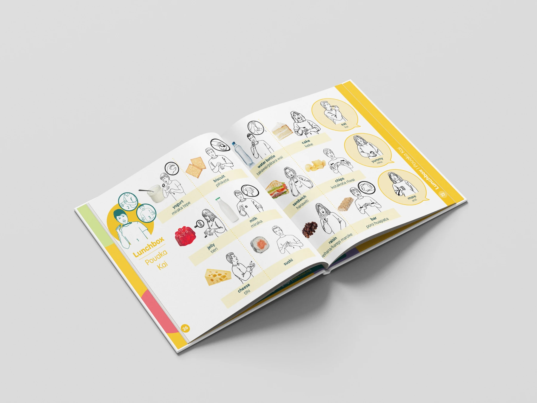 Come Sign With Us — illustrated sign language spread