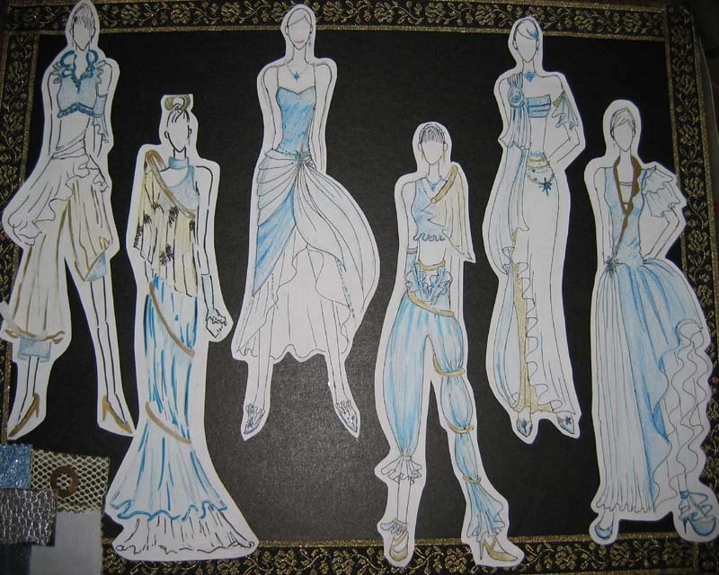 Fashion figure illustrations