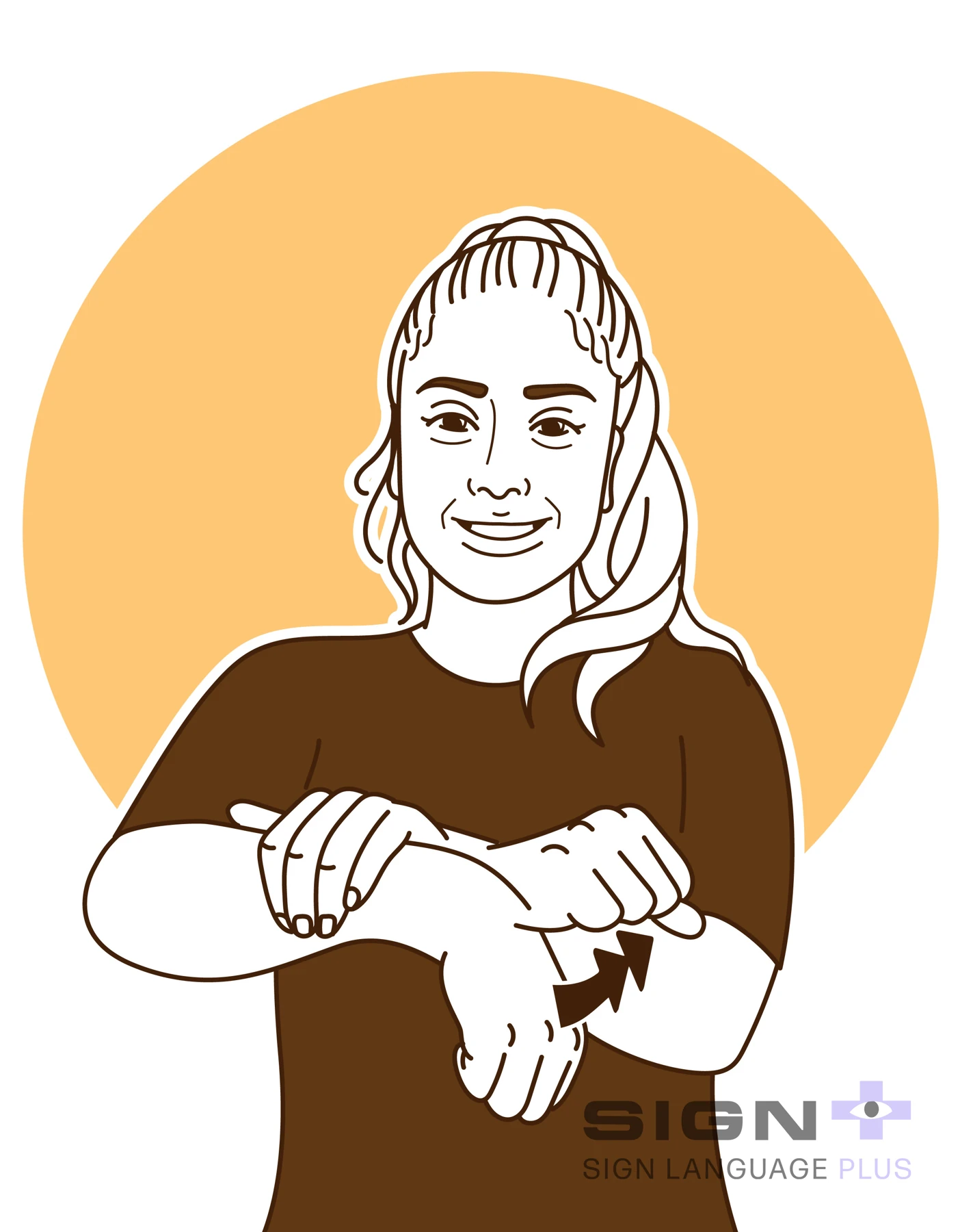 Benazir Black — custom sign-name portrait in warm yellow